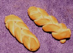 Dollhouse Miniature Braided Bread (Set Of Two)